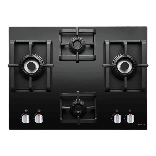 Buy Elica PRO MFC 4B 70 DX SWIRL Glass Top 4 Burner Automatic Hob